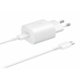 Incarcator Retea Cu Cablu USB Tip-C Samsung EP-TA800EWE, Fast Charge, 25W, 1 X USB Tip-C, Alb