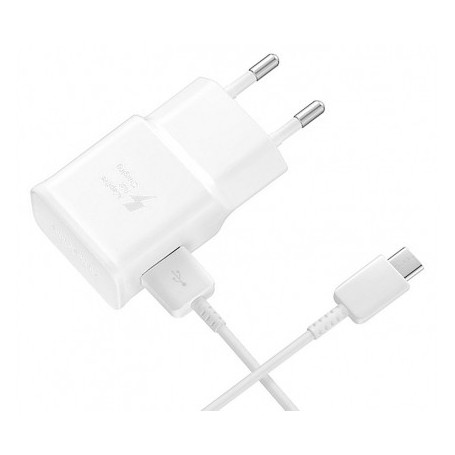 Incarcator Retea Cu Cablu USB Tip-C Samsung EP-TA200EWE, Fast Charging, 1 X USB, Alb
