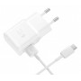 Incarcator Retea Cu Cablu USB Tip-C Samsung EP-TA200EWE, Fast Charging, 1 X USB, Alb