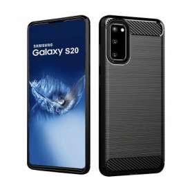 Husa TPU Forcell Carbon Pentru Samsung Galaxy S20 G980 / Samsung Galaxy S20 5G G981, Neagra