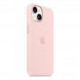 Husa telefon APPLE Silicone Case cu MagSafe - Chalk Pink pentru iPhone 14