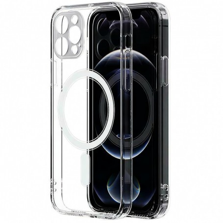Husa MagSafe Pentru Apple IPhone 15 Pro Max, OEM, Magnetic, Transparenta