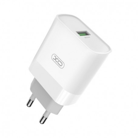 Adaptor Priza XO L63/L127 1USB(QC)/3A/15W Alb
