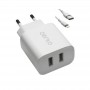 Incarcator Voiaj CENTO P213 Iphone 2USB/2A Alb