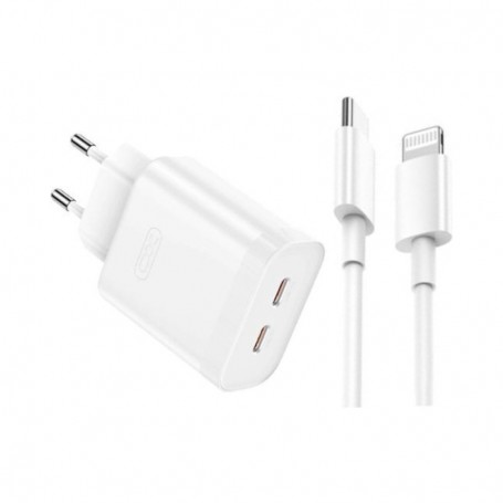 Incarcator Voiaj XO L105 Iphone 2TipC(PD)/3A/35W Alb