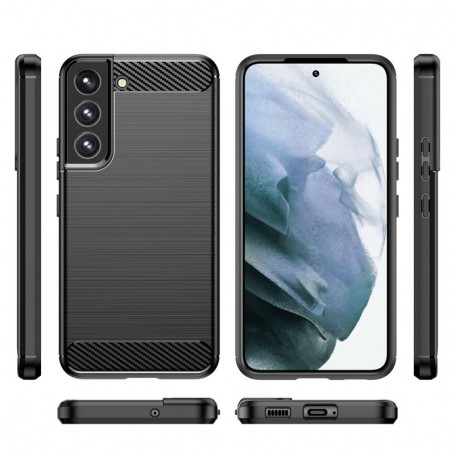 Husa Pentru Samsung Galaxy S23+ S916, OEM, Carbon, Neagra