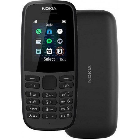 Telefon mobil Nokia 105 (2019), Dual SIM, Black